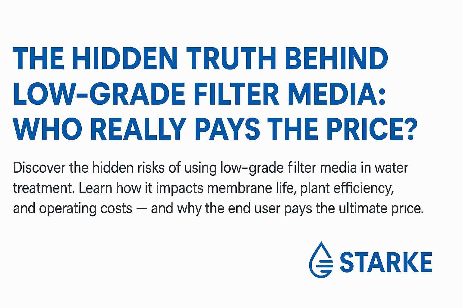 The Hidden Truth Behind LowGrade Filter Media