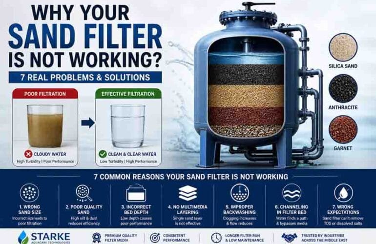 Why Your Sand Filter is Not Working? 7 Common Problems & Solutions