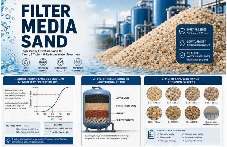 Filter Media Sand: Sizes, Specifications & Uses